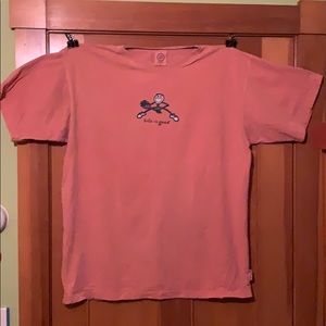 Life is good XL tennis t-shirt